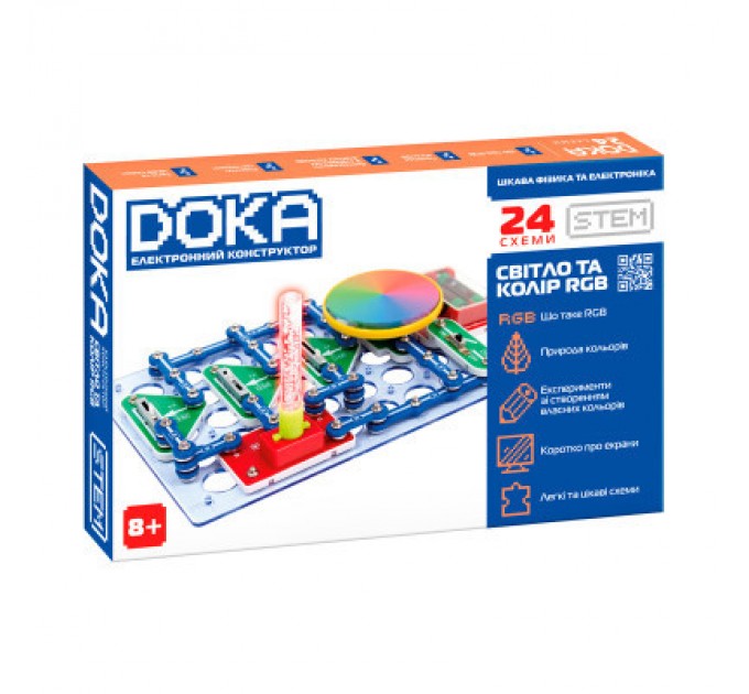 DOKA Конструктор DOKA електронний Світло та колір RGB (D70700)