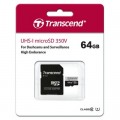 Transcend Карта пам'яті Transcend 64GB microSDXC class 10 UHS-I U1 High Endurance (TS64GUSD350V)