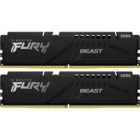 Модуль пам'яті для комп'ютера DDR5 128GB (2x64GB) 5600 MHz Beast Black Kingston Fury (ex.HyperX) (KF556C40BBK2-128)