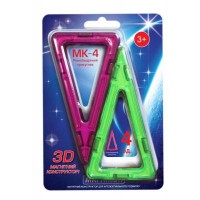 Конструктор Магнікон Додатковий набір трикутник, 4 шт. (MK-4-РТ)