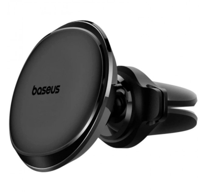 Baseus Універсальний автотримач Baseus Magnetic Car Mount Phone Holder with Cable Clip Air Vent Version Cluster Black (C40141201113-00)