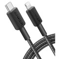 Anker Дата кабель USB-C to Lightning 1.8m nylon 322 black Anker (A81B6G11)