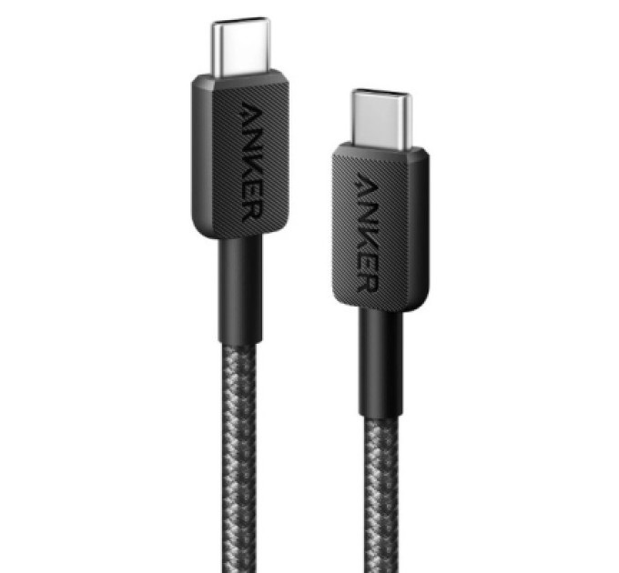 Anker Дата кабель USB-C to USB-C 1.8m nylon 322 black Anker (A81F6G11)
