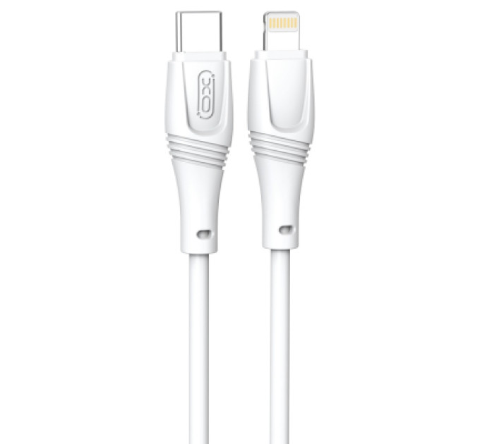 XO Дата кабель USB-C to Lightning 1.0m 27W High Elastic Zeus XO (NBQ239A_White)