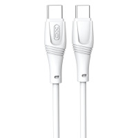 Дата кабель USB-C to USB-C 1.0m 60W High Elastic Zeus XO (NBQ239B_White)