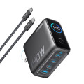 Anker Зарядний пристрій Anker Laptop GaN 140W 3xUSB-C PD3.1 + USB-A + display + cable Black (B2697GZ1)