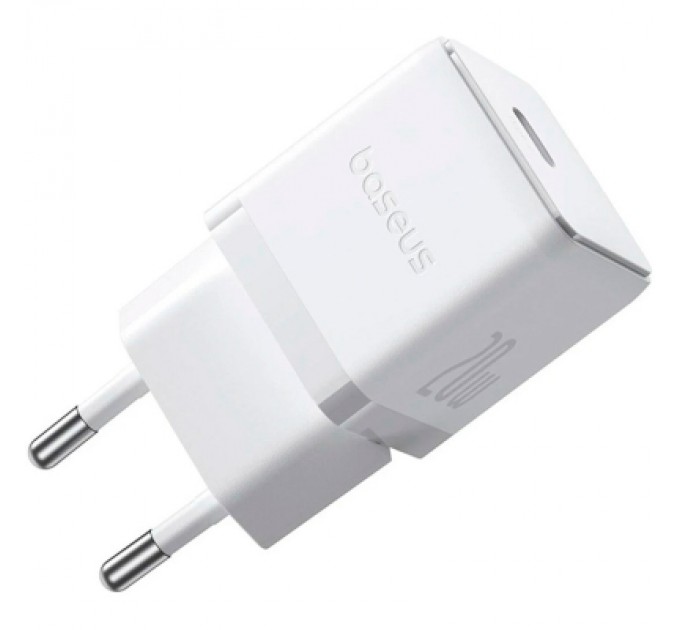 Baseus Зарядний пристрій Baseus Palm Fast Charger 1C 20W + Cable 1.0m Type-C 60W white (P10111602213-01)