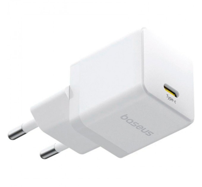 Baseus Зарядний пристрій Baseus Palm Fast Charger 1C 20W + Cable 1.0m Type-C 60W white (P10111602213-01)