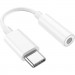 HOCO Адаптер USB-C M to 3.5mm F LS35 white HOCO (6931474790767)