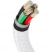 Baseus Дата кабель USB 2.0 AM to Lightning 1.0m Cafule Series Metal 2.4A White Baseus (CALJK-A02)