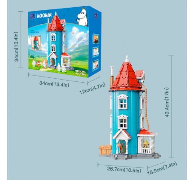 Pantasy Конструктор Pantasy Moomin Будиночок Мумі-тролів (87201)