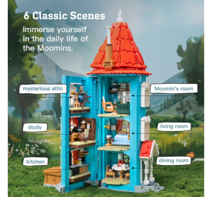 Pantasy Конструктор Pantasy Moomin Будиночок Мумі-тролів (87201)