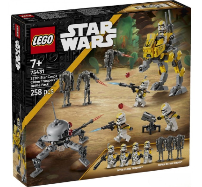 LEGO Конструктор LEGO Star Wars Бойовий загін бійців-клонів 327-го галактичного корпусу (75431)