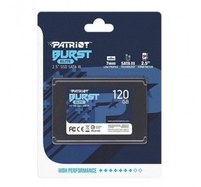 Накопичувач SSD 2.5" 120GB Burst Elite Patriot (PBE120GS25SSDR)
