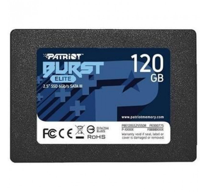 Накопичувач SSD 2.5" 120GB Burst Elite Patriot (PBE120GS25SSDR)