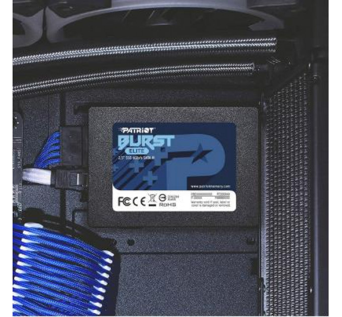 Накопичувач SSD 2.5" 480GB Burst Elite Patriot (PBE480GS25SSDR)