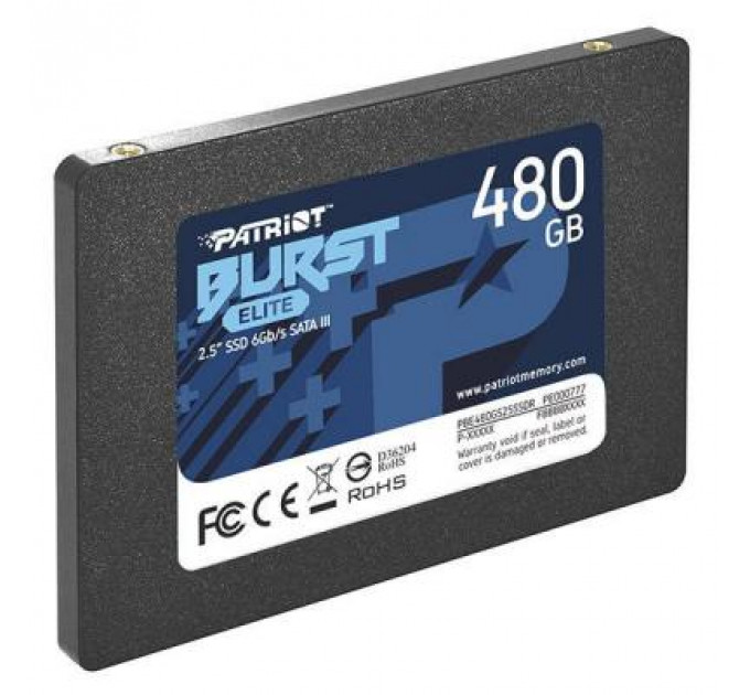 Накопичувач SSD 2.5" 480GB Burst Elite Patriot (PBE480GS25SSDR)