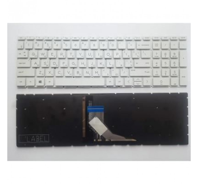 Клавіатура ноутбука HP Pavilion SleekBook 15-DA 250 G7, 255 G7 Series белая с подсв (A46146)