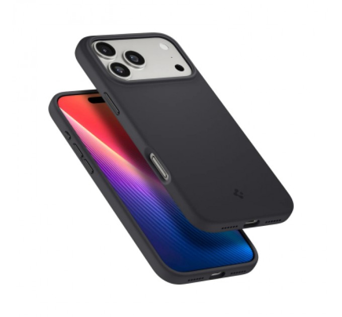 Spigen Чохол до мобільного телефона Spigen Silicone Fit MagFit iPhone 17 Pro Black (ACS10335)