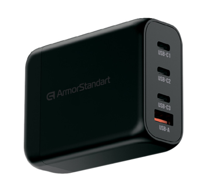 Armorstandart Зарядний пристрій Armorstandart ARP-131 Resolute Power USB-C 100W GaN Black (ARM70024)