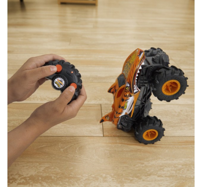 Hot Wheels Радіокерована іграшка Hot Wheels Автомодель Monster Trucks Тигроакула 1:24 (HNV03)