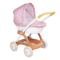 Smoby Коляска для ляльок Smoby Baby Nurse Теракотова пудра, люлька з корзиною, 18 міс.+ (7600254124)