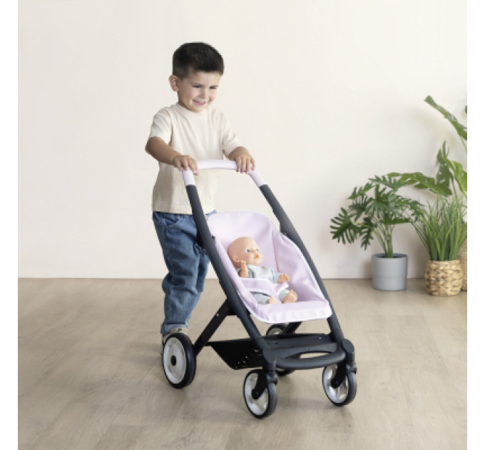 Smoby Коляска для ляльок Smoby Maxi-Cosi 3 в 1. Рожева перлина зі знімною люлькою, 55 x 39 x 64 см, 3+ (7600253121)