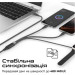 Promate Дата кабель USB-C to 2xUSB-C 100W + Apple Watch 5W 1.4m FUSION-CCW black Promate (fusion-ccw.black)