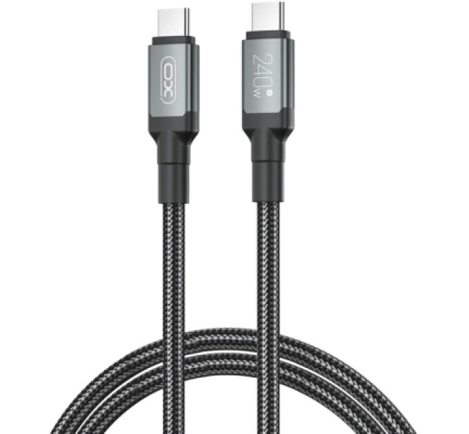 XO Дата кабель USB-C to USB-C NBQ264A-CC black XO (NB-Q264A-CC.black)