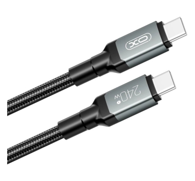 XO Дата кабель USB-C to USB-C NBQ264A-CC black XO (NB-Q264A-CC.black)