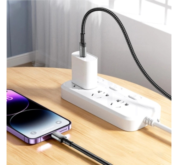 XO Дата кабель USB-C to USB-C NBQ264A-CC black XO (NB-Q264A-CC.black)