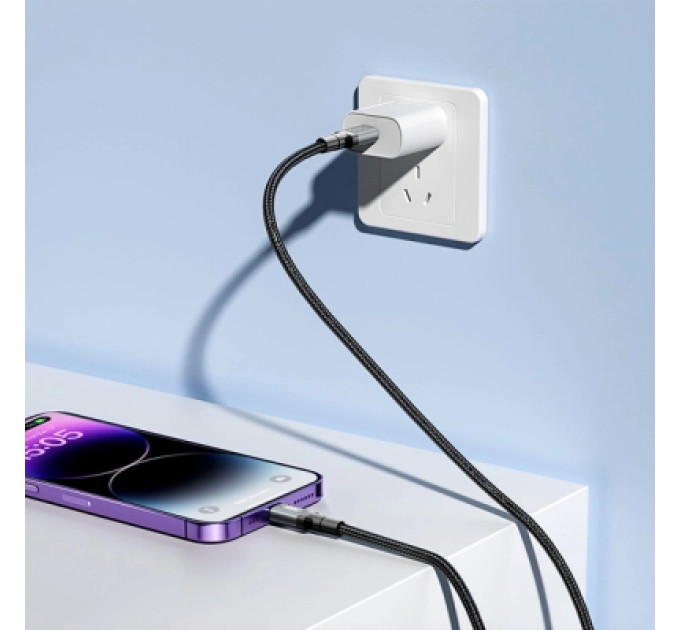 XO Дата кабель USB-C to USB-C NBQ264A-CC black XO (NB-Q264A-CC.black)