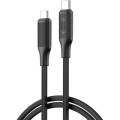 XO Дата кабель USB-C to USB-C NBQ265B-CC black XO (NB-Q265B-CC.black)