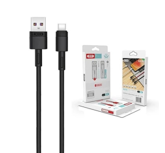 XO Дата кабель USB 2.0 AM to USB-C NBQ166-AC black XO (NB-Q166-AС.black)