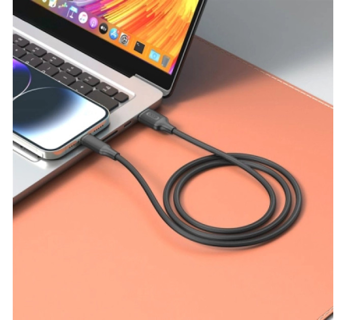 XO Дата кабель USB 2.0 AM to USB-C NB265-AC black XO (NB265-AC.black)