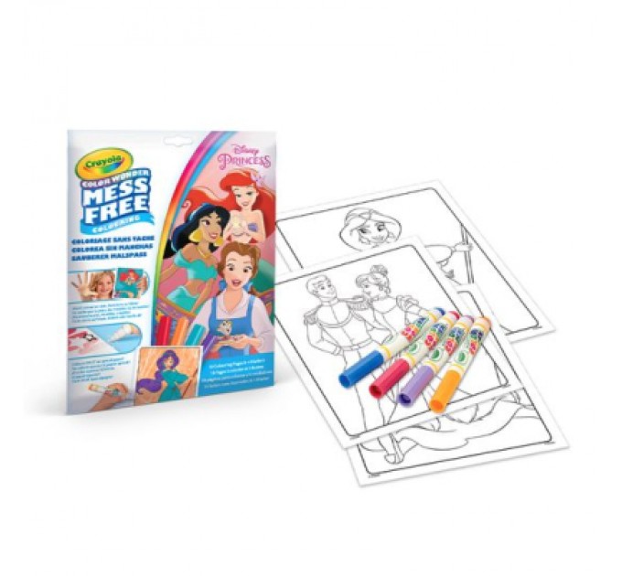 Crayola Набір для творчості Crayola Розмальовка Color Wonder Disney Princess, 18 сторінок (75-2813)