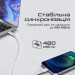 Promate Дата кабель USB-C to Lightning 1.2m 20W PD MFi POWERLINE-CI120 black Promate (powerline-ci120.white)