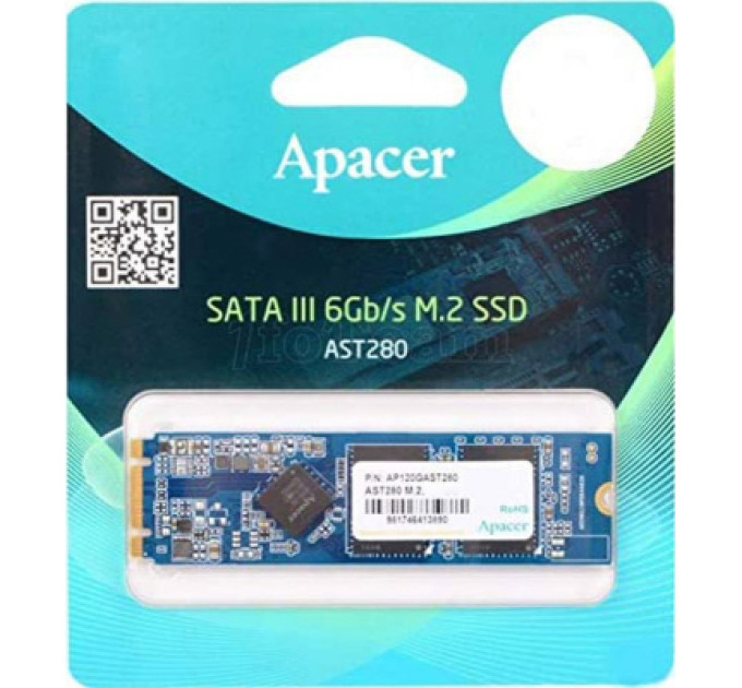 Apacer Накопичувач SSD M.2 2280 512GB Apacer (AP512GAST280X-1)
