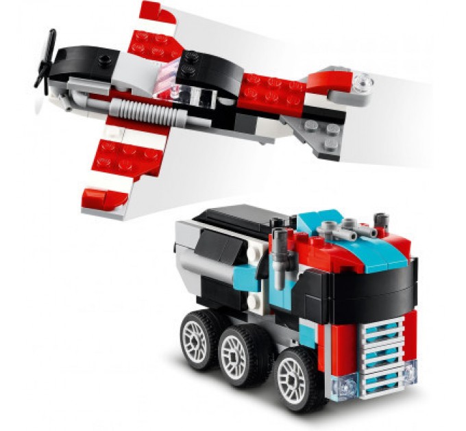 LEGO Конструктор LEGO Creator Бортова вантажівка з гелікоптером 270 деталей (31146)