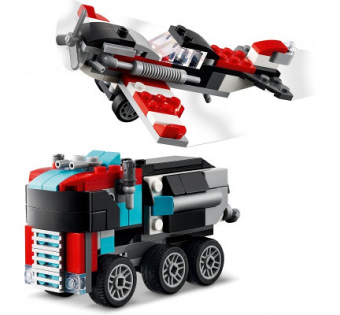 LEGO Конструктор LEGO Creator Бортова вантажівка з гелікоптером 270 деталей (31146)