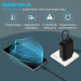 Promate Зарядний пристрій Promate biplug-2 USB-C + USB-A 17W Black (biplug-2.black)