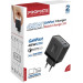 Promate Зарядний пристрій Promate powerport-45 2xUSB-C PD + USB-A QC 45W Black (powerport-45.black)