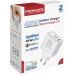 Promate Зарядний пристрій Promate powerport-45 2xUSB-C PD + USB-A QC 45W White (powerport-45.white)