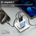 Promate Зарядний пристрій Promate powerport-45 2xUSB-C PD + USB-A QC 45W White (powerport-45.white)