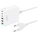 XO Зарядний пристрій XO L133 3xUSB-A + 3xUSB-C 75W White (L133.white)