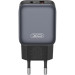 XO Зарядний пристрій XO L156 USB-C PD30W + USB-A QC3.0 Black (L156.black)