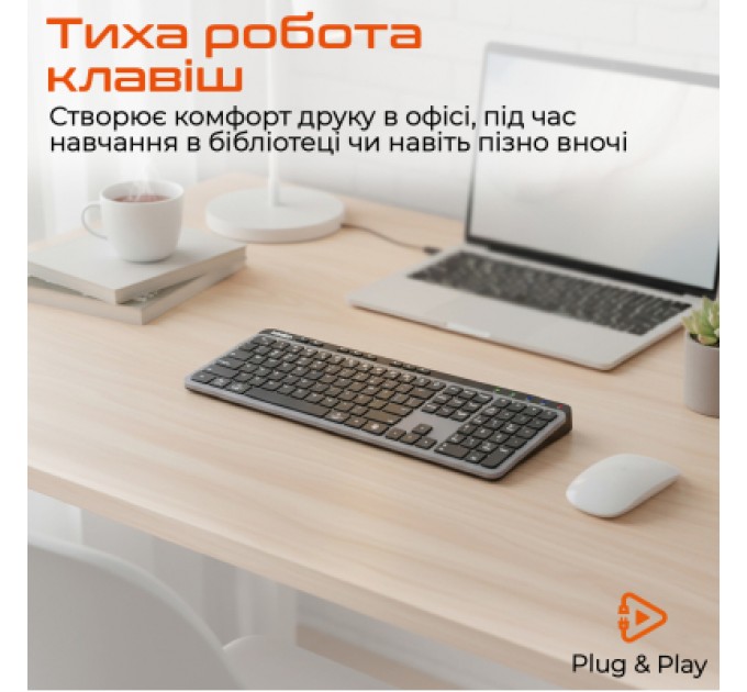 Клавіатура Meetion WK330 Wireless/Bluetooth Black (MT-WK330-A-RUA)