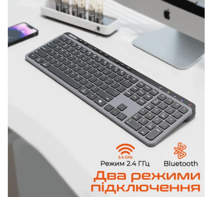 Клавіатура Meetion WK330 Wireless/Bluetooth Black (MT-WK330-A-RUA)