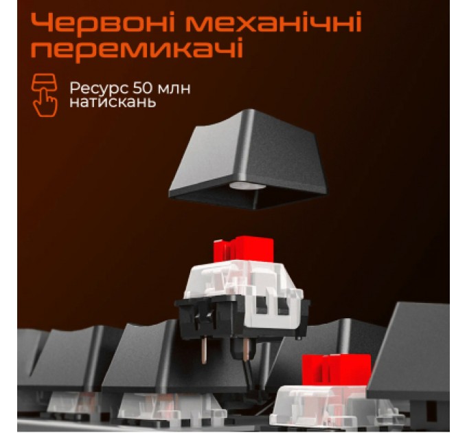 Клавіатура Meetion MK009 Pro Red Switch USB Type-C Black (MT-MK009Pro-W-RUA)