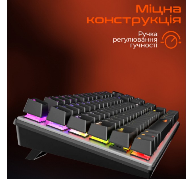 Клавіатура Meetion MK009 RD USB Type-C Black (MT-MK009RD-A-RUA)
